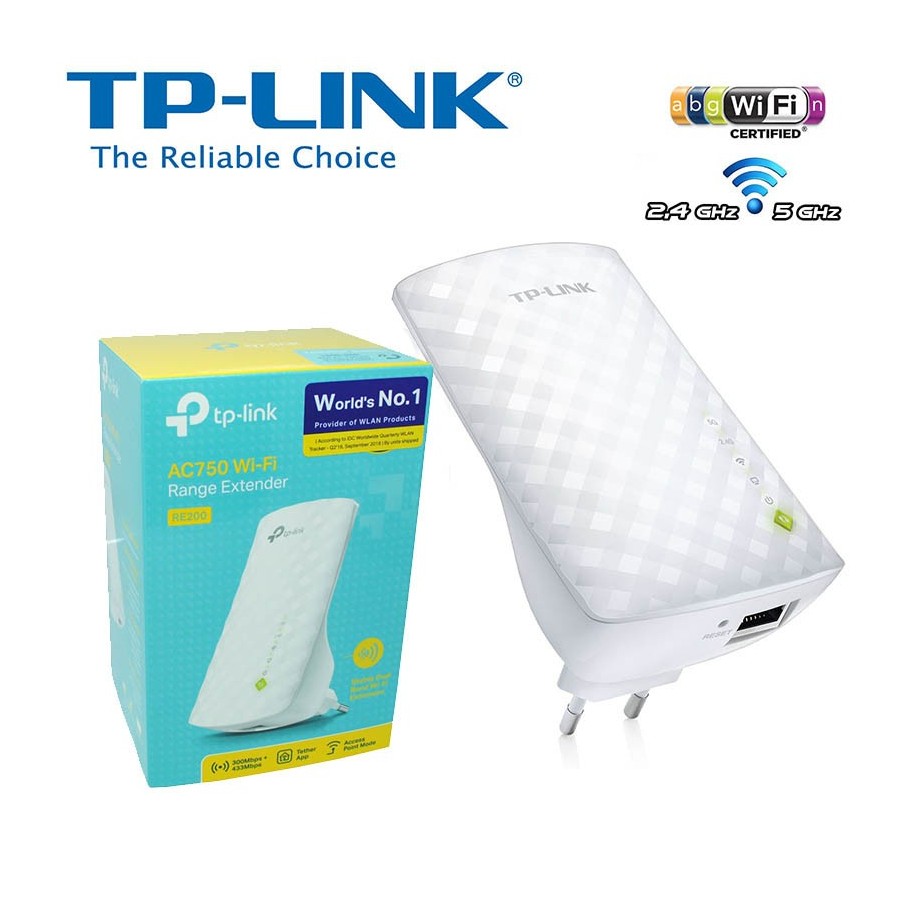 Extensor de Señal WiFi - TpLink Re200 Ac750